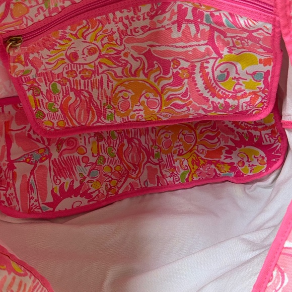 Lilly Pulitzer Palm Beach Bag Tote Kinis In The Keys - Picture 4 of 8